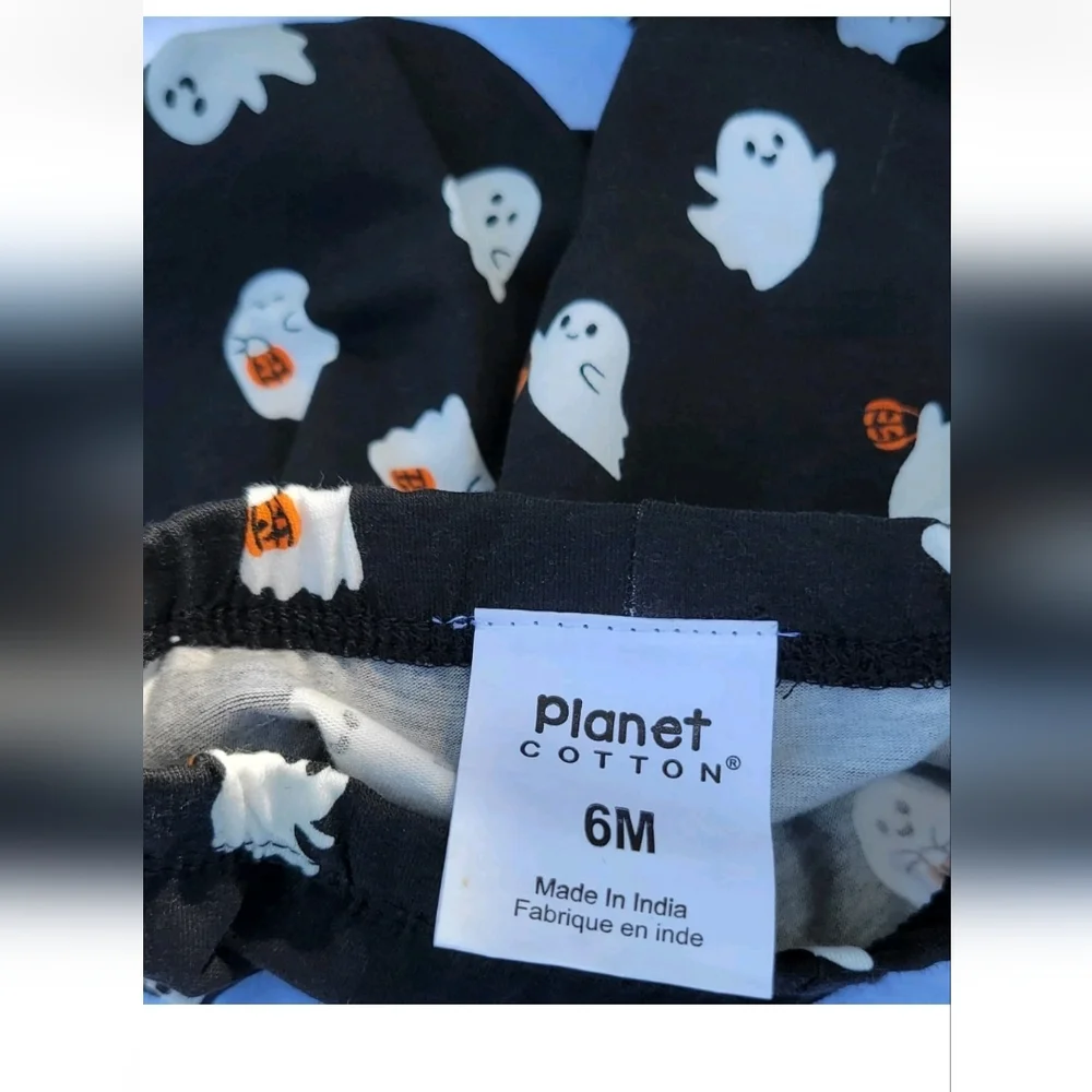 planet cotton Size 6m (1) -NEWBORN (2) AND 1- 9 MOUNTHGirls 2 pieceset halloween